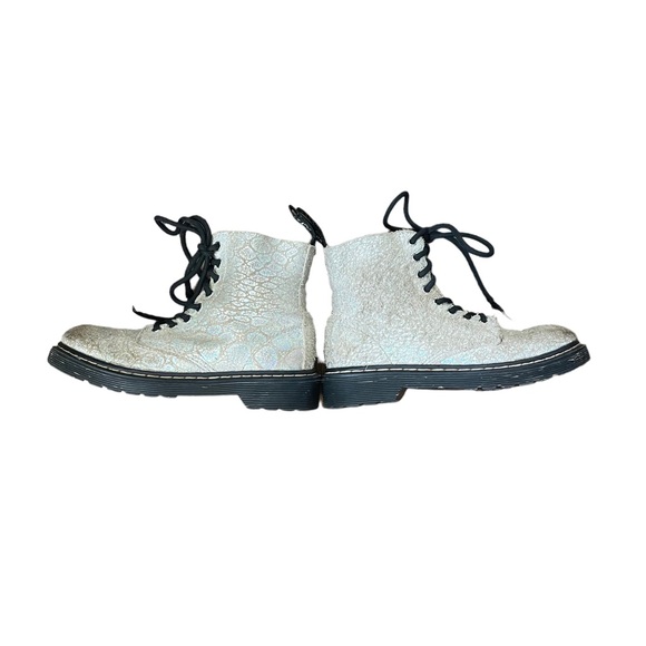 Dr. Martens 1460 Pascal J Metallic Mermaid Print Combat Boots Kids 13 - Picture 2 of 10